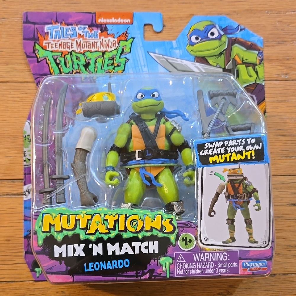Teenage Muntant Ninja Turtles Leornado Mix "N" Match Action Figure New